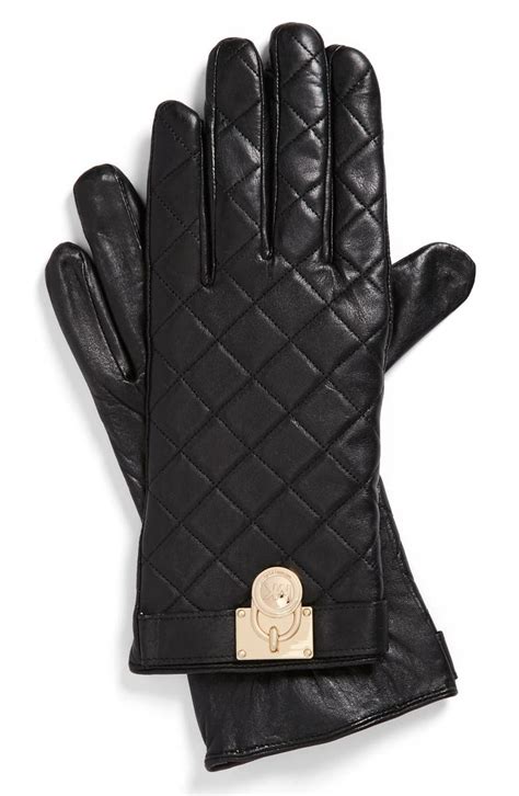 gloves michael kors|Michael Kors leather gloves.